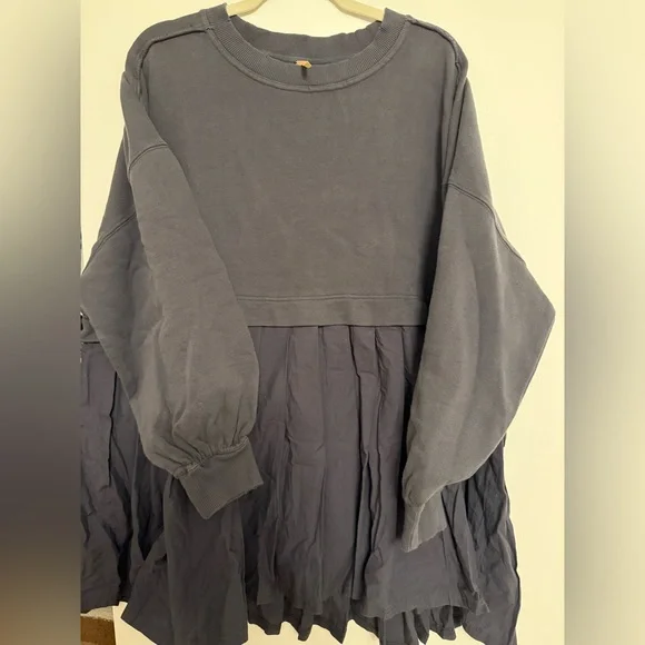 NWOT Free People Eleanor Sweatshirt Top Dress size Medium - Picture 5 of 8